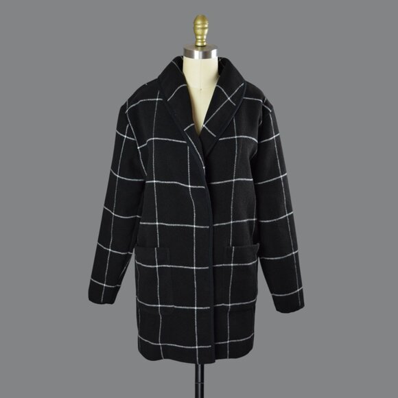 MARINE LAYER LIVERPOOL COATIGAN COAT BLACK - Picture 1 of 7